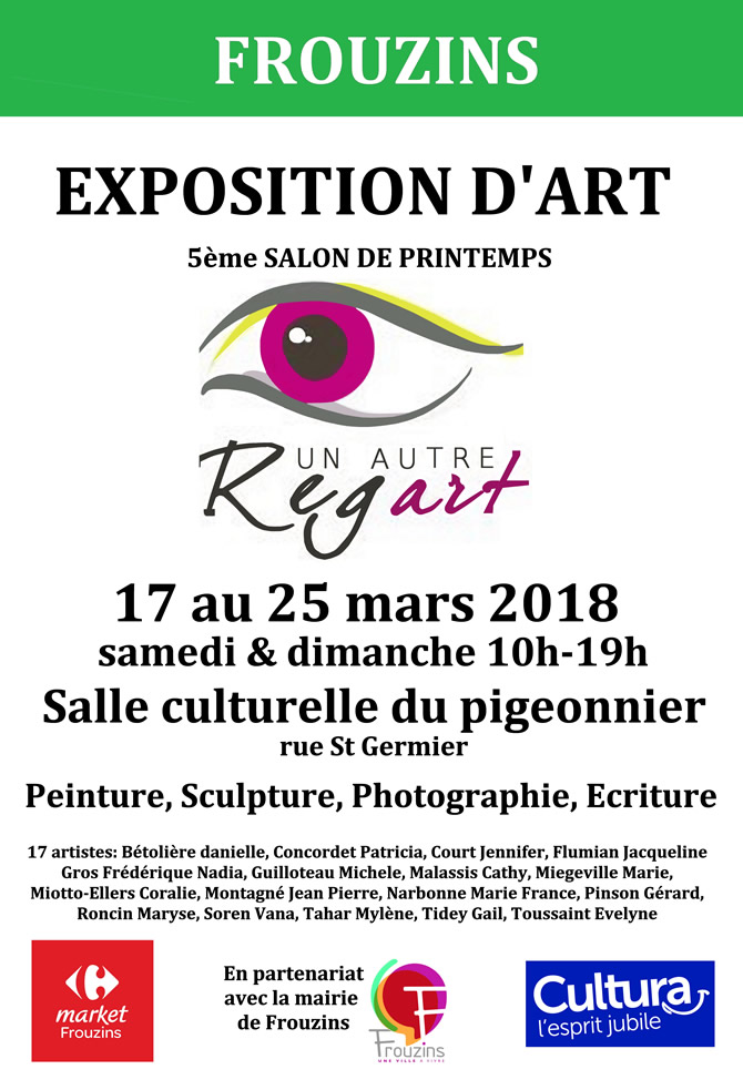 Affiche Salon de Printemps des arts Frouzins mars 2018_670x983