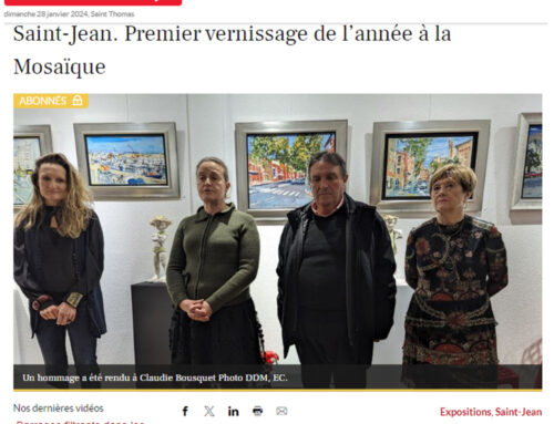 //. 17 janvier 2024. Premier vernissage de l’année à la Mosaïque à Saint-Jean